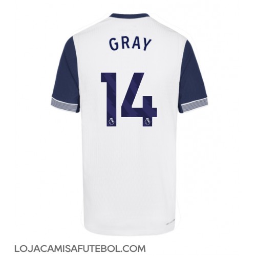 Camisa de Futebol Tottenham Hotspur Archie Gray #14 Equipamento Principal 2024-25 Manga Curta